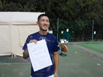 09/11(金) 男子シングルス オープン 優勝＜インスピリッツテニスクラブ＞
