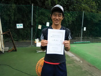 09/13(日)男子シングルス オープン 優勝＜インスピリッツテニスクラブ＞
