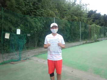 09/29(火) 男子シングルス 中上級 優勝＜インスピリッツテニスクラブ＞
