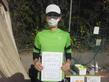 11/23(月) 男子シングルス オープン 優勝＜インスピリッツテニスクラブ＞