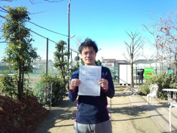 01/01(金) 男子シングルス オープン 優勝＜あたごテニスクラブ＞