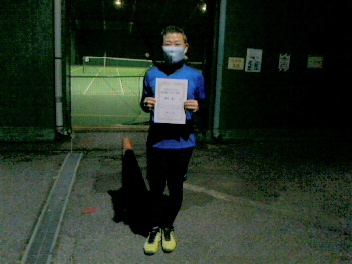 01/22(金) 男子シングルス 中級 優勝＜トマトインドアテニスクラブ＞