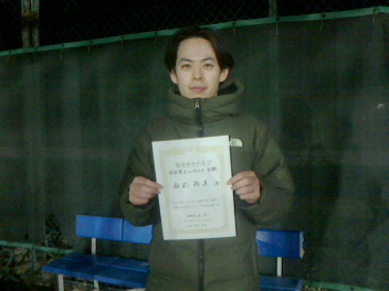 02/06(土) 男子シングルス 中級 優勝＜エステス・テニスパーク＞