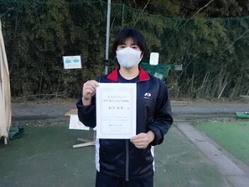 02/17(水) 男子シングルス 初中級 優勝＜インスピリッツテニスクラブ＞