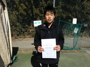 02/19(金)男子シングルス オープン 優勝＜インスピリッツテニスクラブ＞