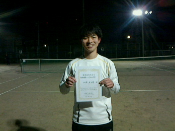 02/23(火) 男子シングルス オープン 優勝＜大熊テニスクラブ＞