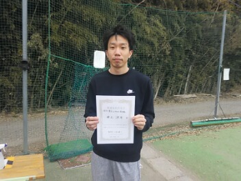 02/26(金)男子シングルス 初級 優勝＜インスピリッツテニスクラブ＞