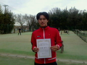 03/05(金) 男子シングルス オープン 優勝＜インスピリッツテニスクラブ＞