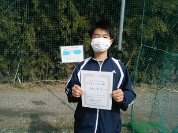 03/07(日)男子シングルス 中級 優勝＜インスピリッツテニスクラブ＞