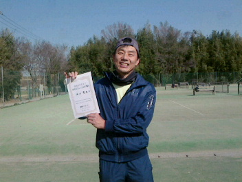 03/11(木) 男子シングルス 中級 優勝＜インスピリッツテニスクラブ＞