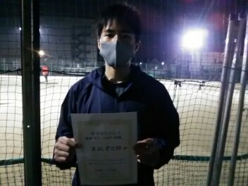 03/20(土)男子シングルス 中級 優勝＜大熊テニスクラブ＞