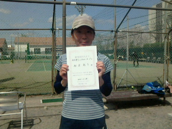 03/29(月) 女子シングルス オープン 優勝＜イケノヤテニススクール＞