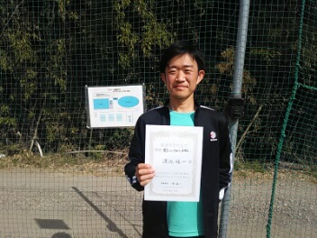 04/04(日)男子シングルス 中級 優勝＜インスピリッツテニスクラブ＞