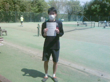 04/08(木) 男子シングルス オープン 優勝＜インスピリッツテニスクラブ＞
