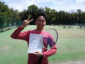 04/13(火)男子シングルス オープン 優勝＜インスピリッツテニスクラブ＞