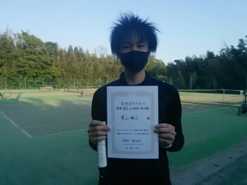 04/20(火)男子シングルス 中上級 優勝＜インスピリッツテニスクラブ＞