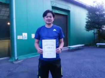 04/20(火) 男子シングルス 初中級 優勝＜トマトインドアテニスクラブ＞