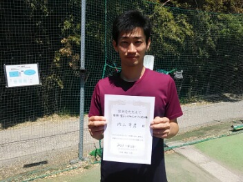 04/23(金)男子シングルス オープン 優勝＜インスピリッツテニスクラブ＞