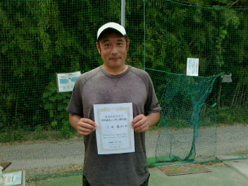 06/15(火) 男子シングルス 初中級 優勝＜インスピリッツテニスクラブ＞