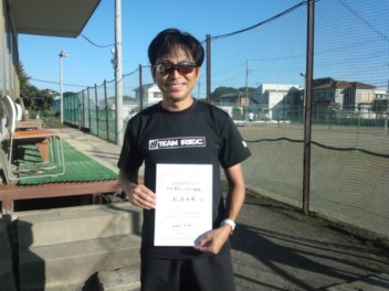 09/20(月) 男子シングルス 初級 優勝＜大熊テニスクラブ＞