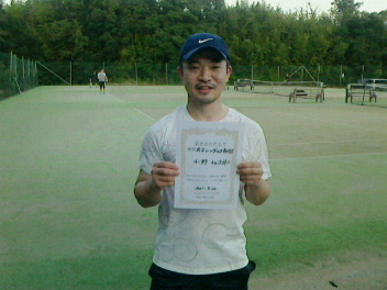 09/22(水) 男子シングルス 初中級 優勝＜インスピリッツテニスクラブ＞