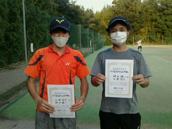 09/23(木) 男子ダブルス 中級 優勝＜インスピリッツテニスクラブ＞