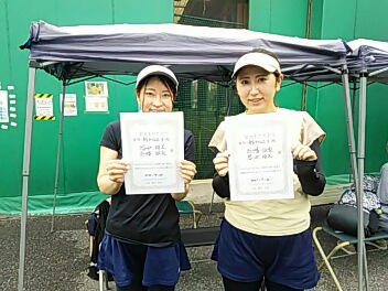 09/26(日) 女子ダブルス オープン 優勝＜トマトインドアテニスクラブ＞