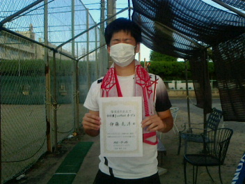09/27(月) 男子シングルス オープン 優勝＜イケノヤテニススクール＞