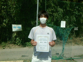 09/29(水) 男子シングルス オープン 優勝＜インスピリッツテニスクラブ＞