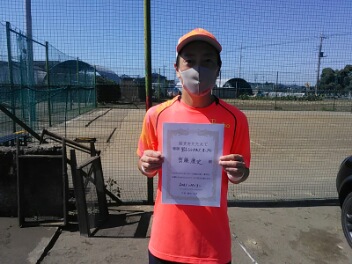 10/03(日)男子シングルス オープン 優勝＜大熊テニスクラブ＞