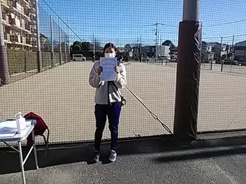 12/28(火) 女子シングルス 初中級 優勝＜東大宮テニスクラブ＞