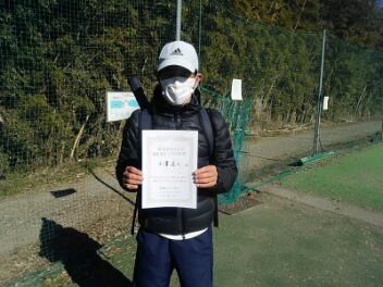 01/04(火) 男子シングルス オープン 優勝＜インスピリッツテニスクラブ＞