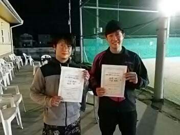 01/09(日) 男子ダブルス 中級 優勝＜ALWAYS TENNIS SCHOOL＞