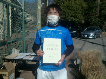 01/09(日) 男子シングルス中級優勝＜エステス・テニスパーク＞