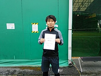01/26(水) 男子シングルス オープン 優勝＜トマトインドアテニスクラブ＞