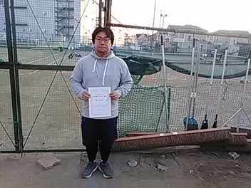 01/29(土) 男子シングルス 中級 優勝＜大熊テニスクラブ＞