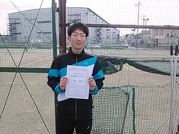 01/30(日) 男子シングルス オープン 優勝＜大熊テニスクラブ＞