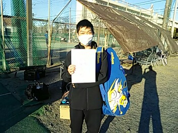 01/31(月) 男子シングルス オープン 優勝＜イケノヤテニススクール＞