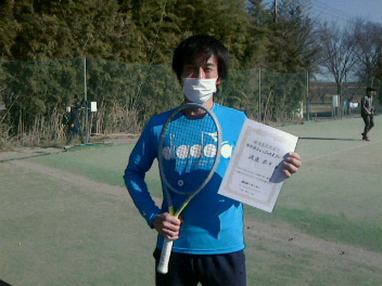02/02(水) 男子シングルスオープン優勝＜インスピリッツテニスクラブ＞