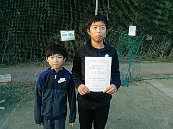 02/04(金) 男子シングルス 初級 優勝＜インスピリッツテニスクラブ＞