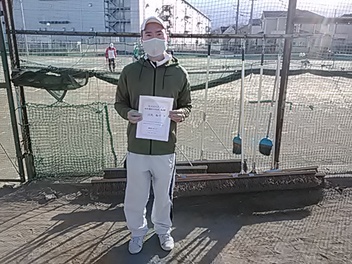 02/05(土) 男子シングルス 初級 優勝＜大熊テニスクラブ＞
