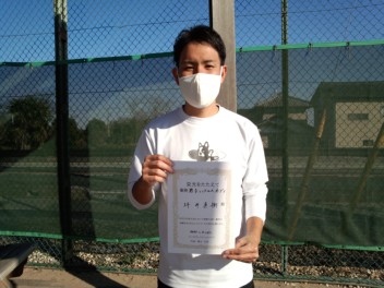 02/23(水) 男子シングルスオープン優勝＜エステス・テニスパーク＞