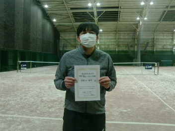 02/27(日) 男子シングルス中上級優勝＜西武ドームテニスコート＞