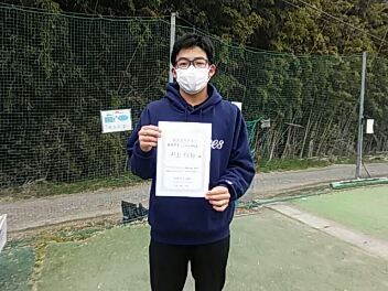 03/29(火) 男子シングルス 初級 優勝＜インスピリッツテニスクラブ＞