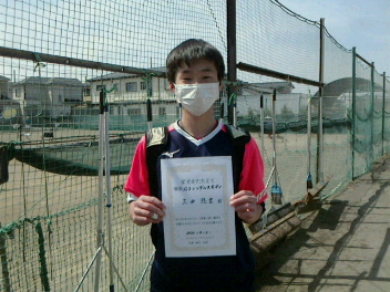 04/02(土) 男子シングルスオープン優勝＜大熊テニスクラブ＞