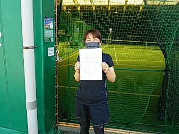 04/06(水) 女子シングルス 中級 優勝＜トマトインドアテニスクラブ＞
