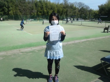 04/06(水) 女子シングルス初中級優勝＜インスピリッツテニスクラブ＞