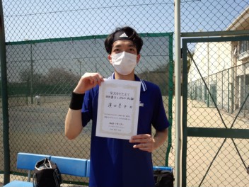 04/09(土) 男子シングルス中上級優勝＜エステス・テニスパーク＞