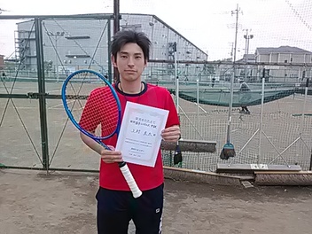 04/17(日) 男子シングルス 中級 優勝＜大熊テニスクラブ＞